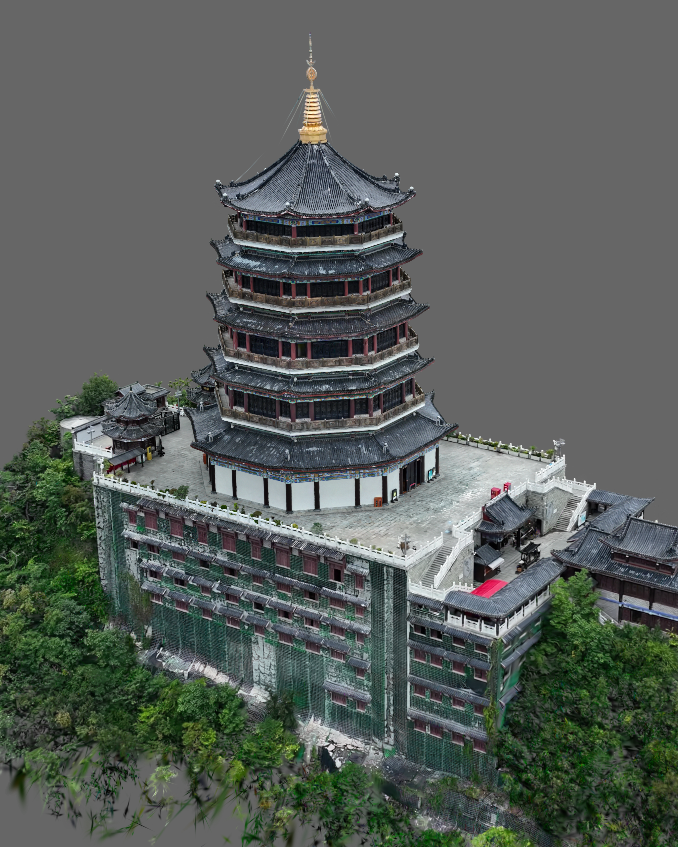 Gaussian Splat Dongshan Temple Streamline